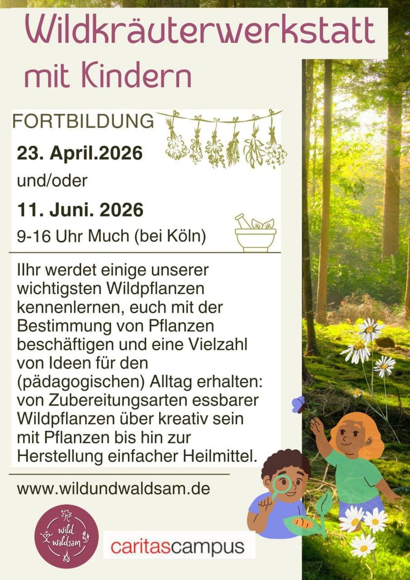 Wildkräuterwerkstatt mit Kindern