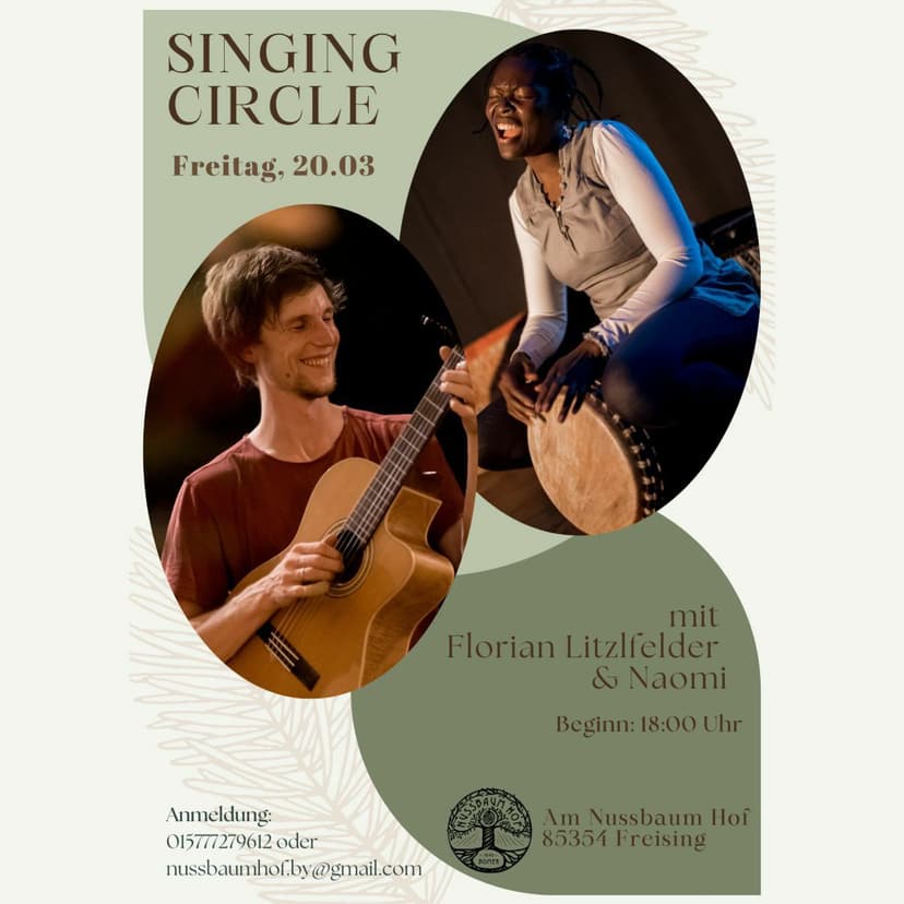 Singkreis im Nussbaum-Hof mit Naomi