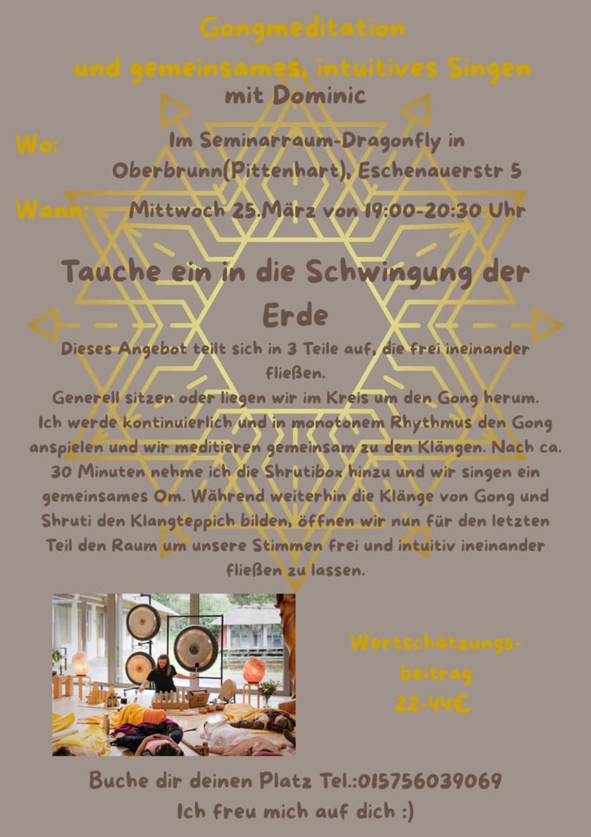 Gongmeditation mit intuitivem Singen