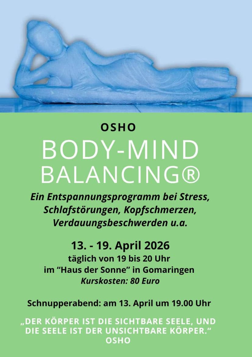 Entspannungsprogramm BodyMind - 7-Tage-Prozess