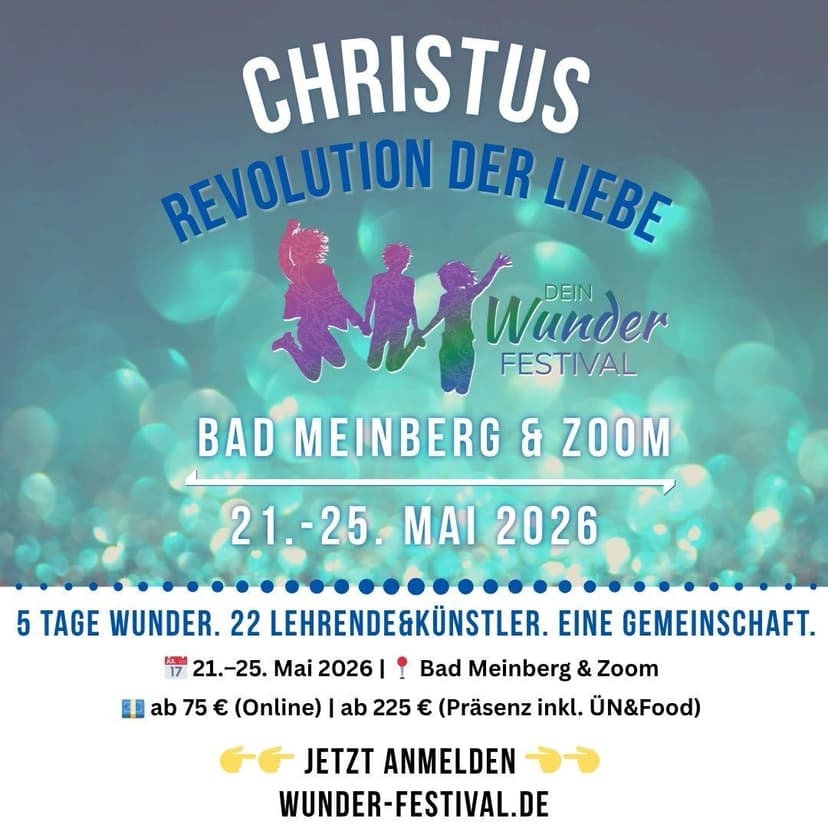 Wunder Festival 2026 – Christus: Revolution der Liebe