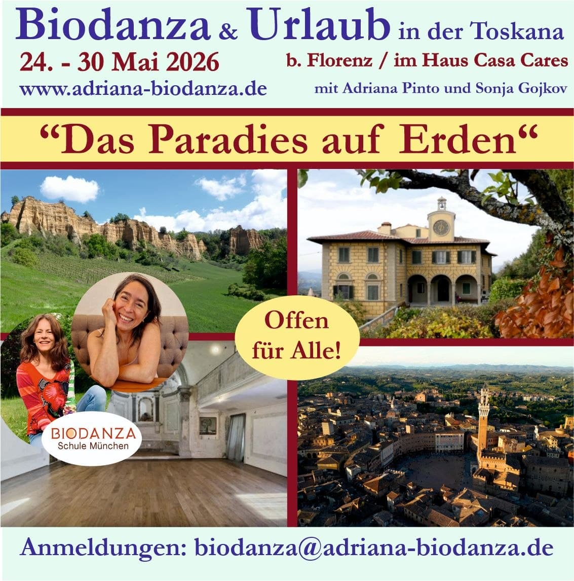 Biodanza & Urlaub in der Toskana