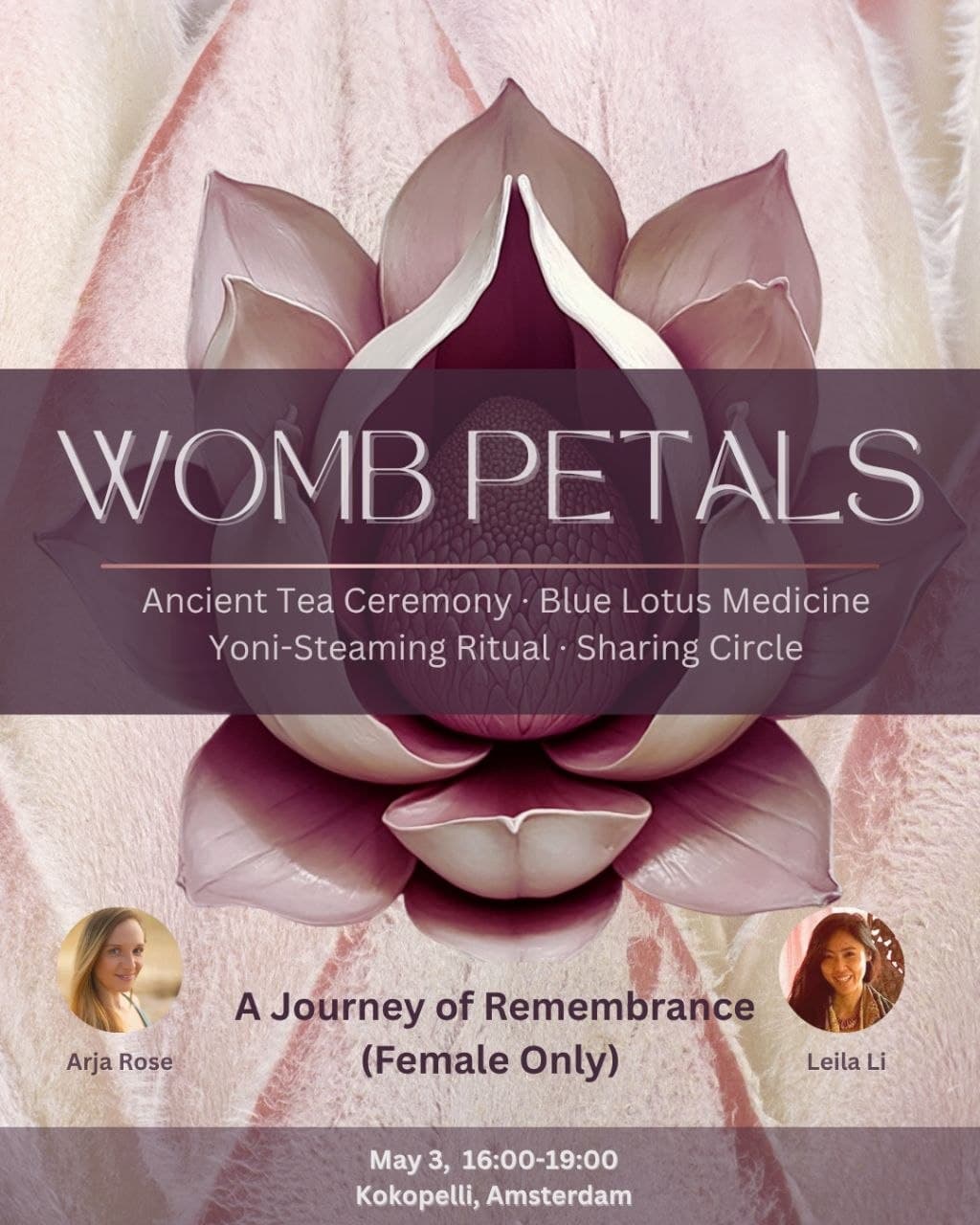 Womb Petals Journey - Yoni Steaming Ceremony & Sacred Medicines Women's Circle